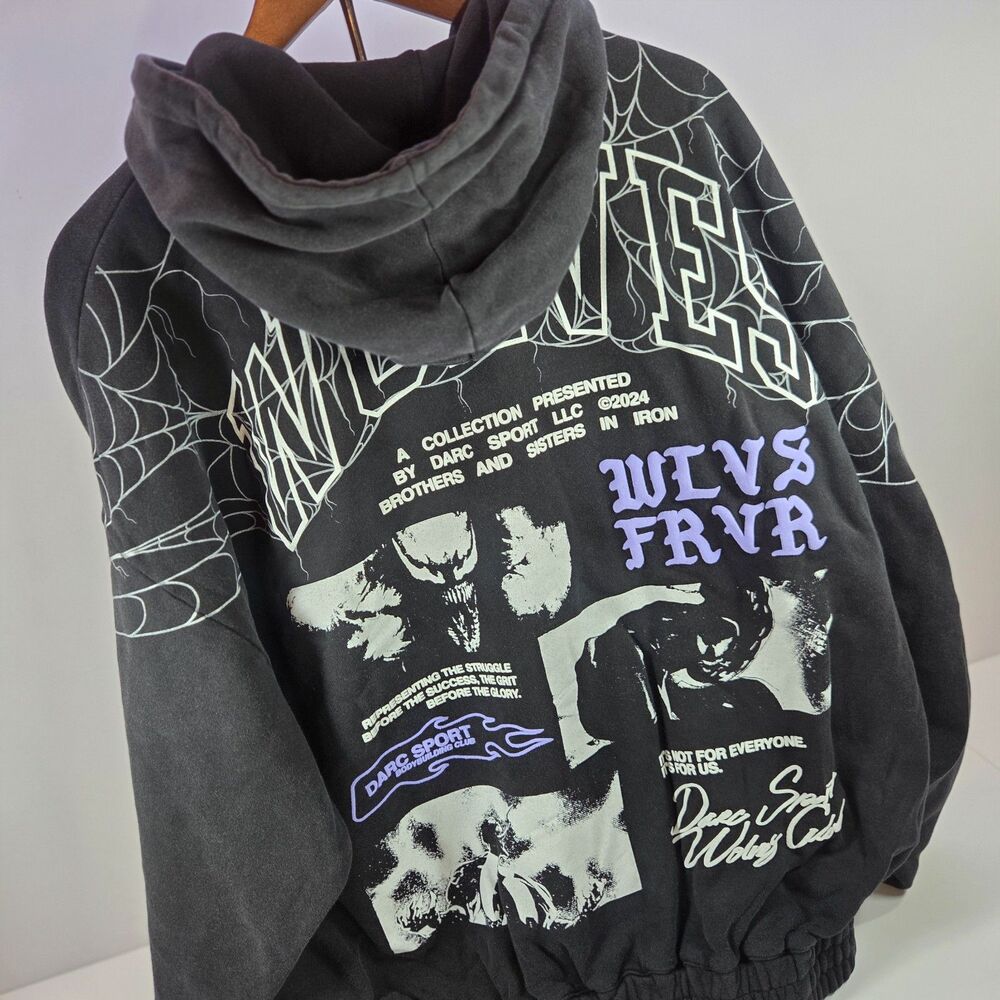 Darc Sport x Marvel Venom Combined Chambers Hoodie Black L NWT 322/1000